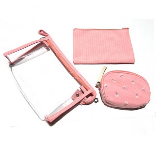 Набор косметичек Одуванчик 3ШТ. B107-6-pink