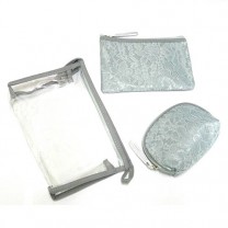 Набор косметичек Кружево 3ШТ. B107-grey