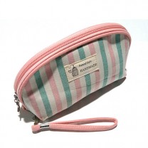 Косметичка Полоска овал 1ШТ. B5112-pinkgreen