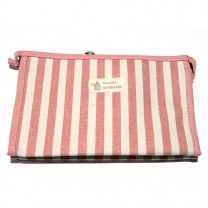 Косметичка Полоска макси 1ШТ. B5111-pink