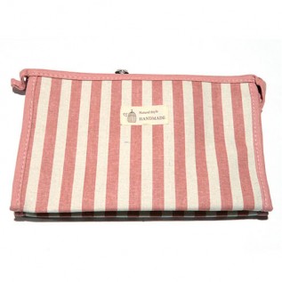 Косметичка Полоска макси 1ШТ. B5111-pink