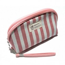 Косметичка Полоска овал 1ШТ. B5112-pink