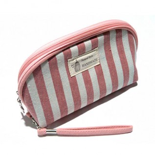Косметичка Полоска овал 1ШТ. B5112-pink